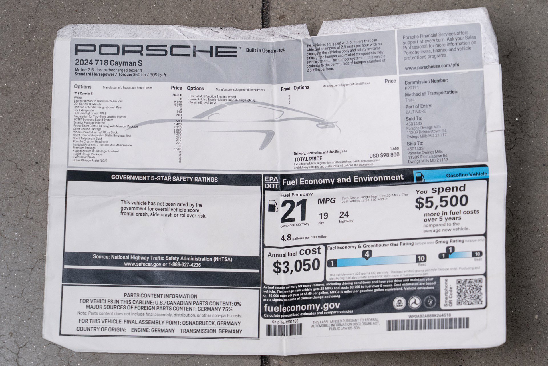 Used 2024 Porsche 718 Cayman S image 82