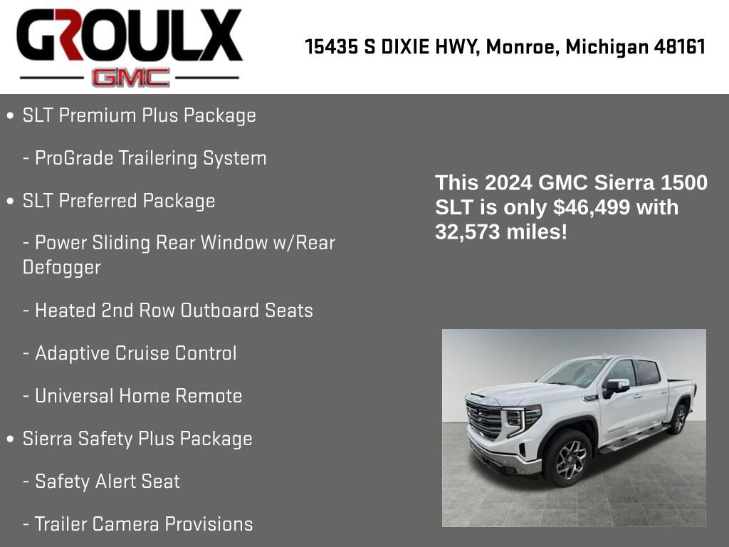 Used 2024 GMC Sierra 1500 SLT w/ SLT Premium Plus Package image 34