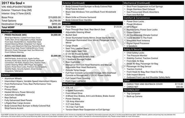 Used 2017 Kia Soul + w/ Primo Package image 10