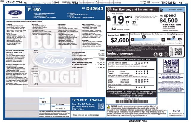 New 2026 Ford F150 XLT w/ Equipment Group 303A High AWD/4WD image 28