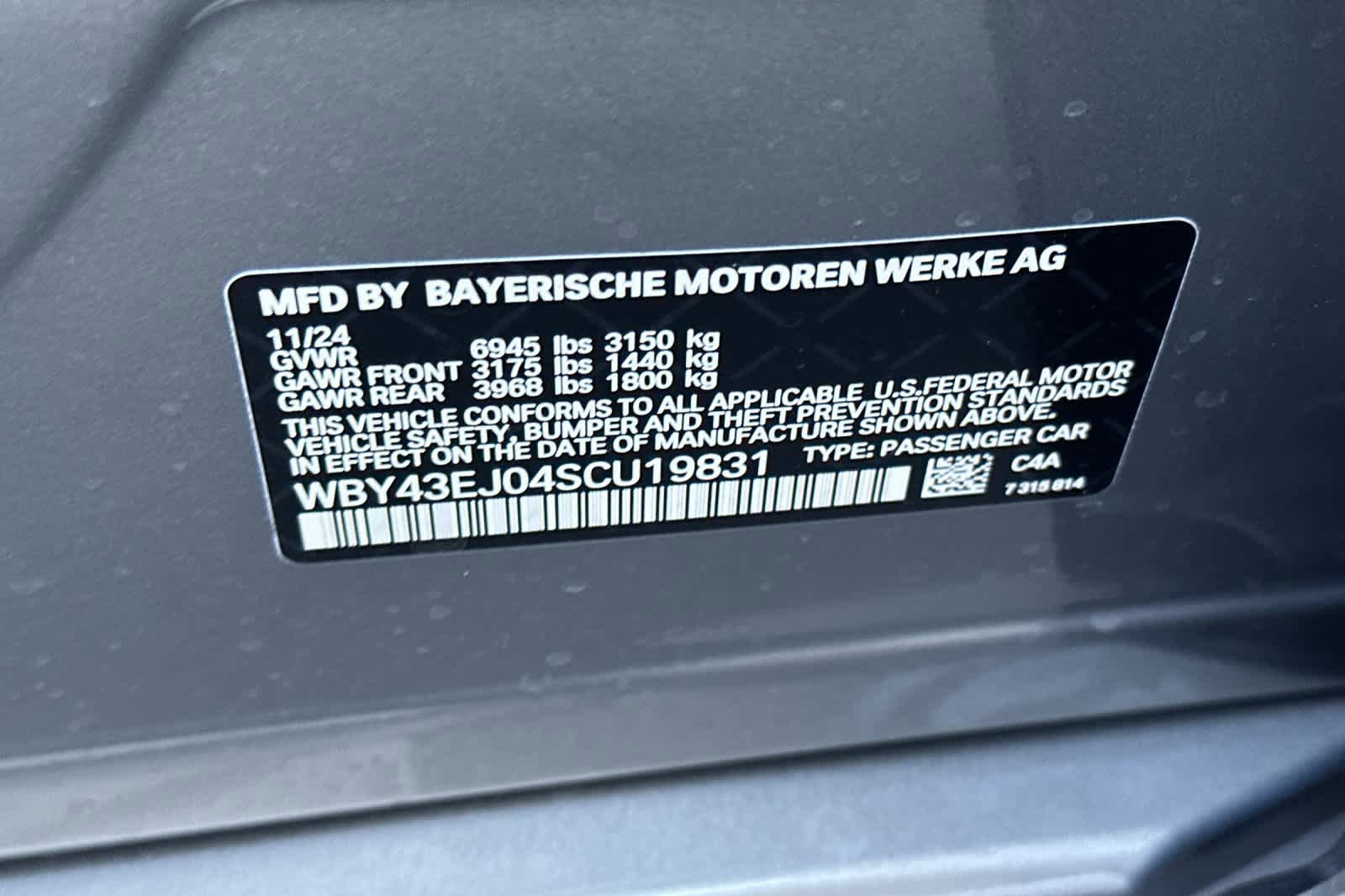 New 2025 BMW i7 eDrive50 w/ M Sport Package RWD image 31