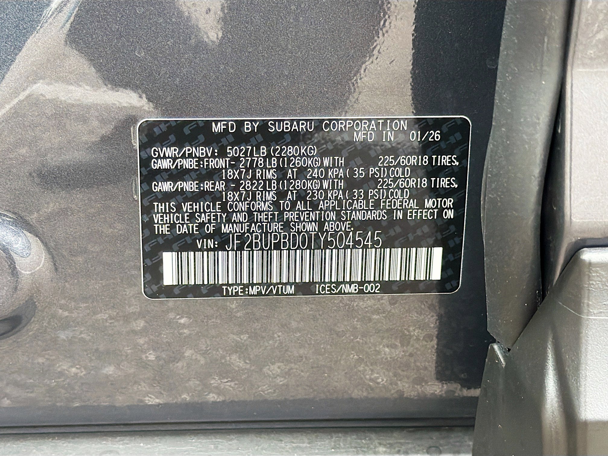 New 2026 Subaru Outback Premium image 42
