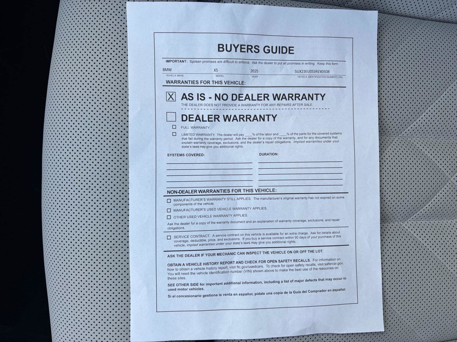 Certified 2025 BMW X5 xDrive40i w/ Premium Package image 30