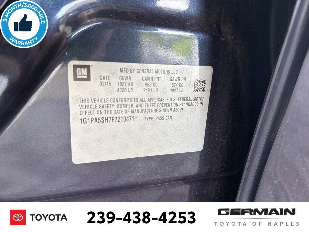 Used 2015 Chevrolet Cruze LS FWD image 23