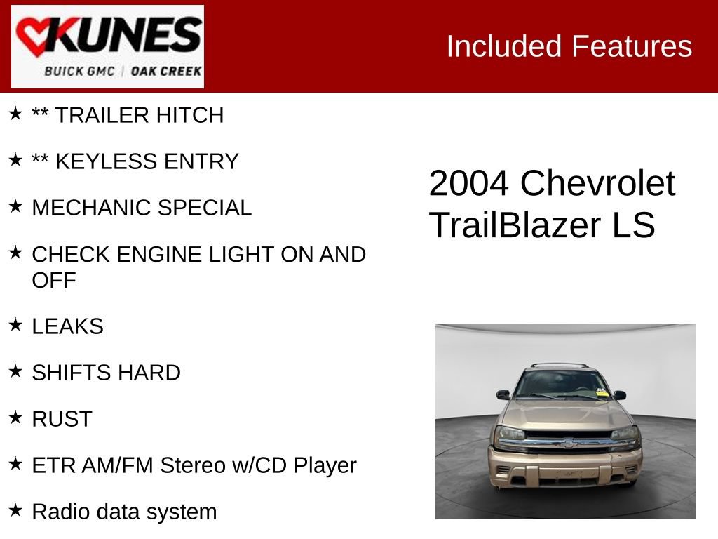 Used 2004 Chevrolet TrailBlazer LS w/ LS Preferred Equipment Group AWD/4WD image 2