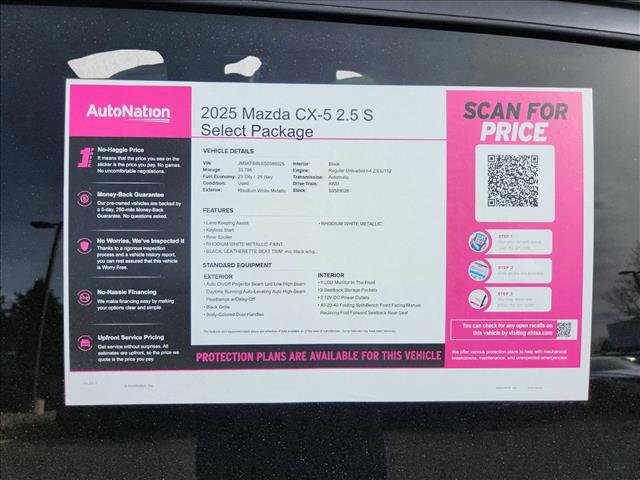 Used 2025 MAZDA CX-5 AWD 2.5 S w/ Select Package image 6