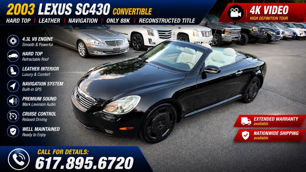 Used 2003 Lexus SC 430 Convertible RWD image 1