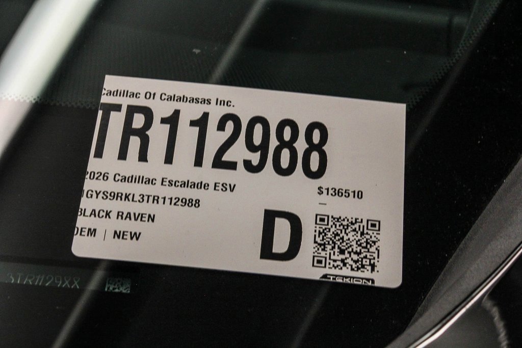 New 2026 Cadillac Escalade ESV Platinum Sport image 31