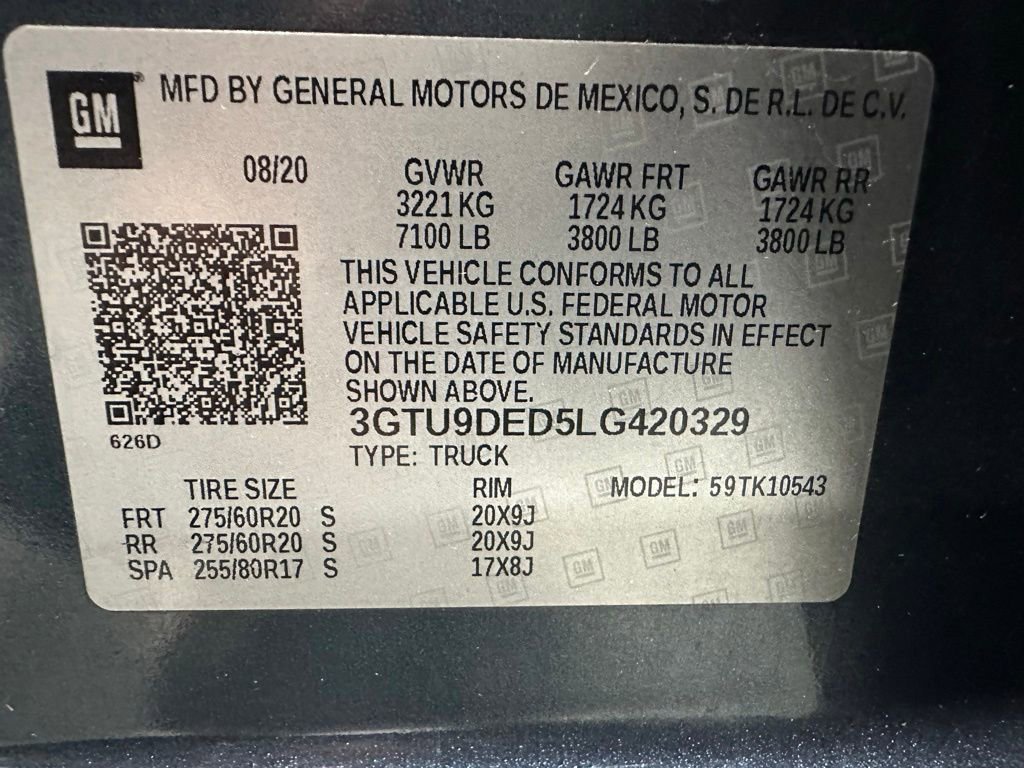 Used 2020 GMC Sierra 1500 SLT w/ SLT Premium Plus Package AWD/4WD image 11