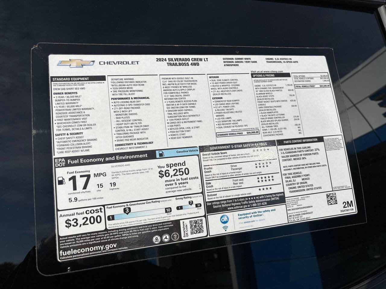 New 2024 Chevrolet Silverado 1500 LT Trail Boss w/ LPO, Dark Essentials Package image 15