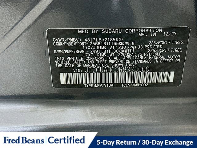 Used 2024 Subaru Crosstrek 2.0i Premium w/ Popular Package #3 image 32