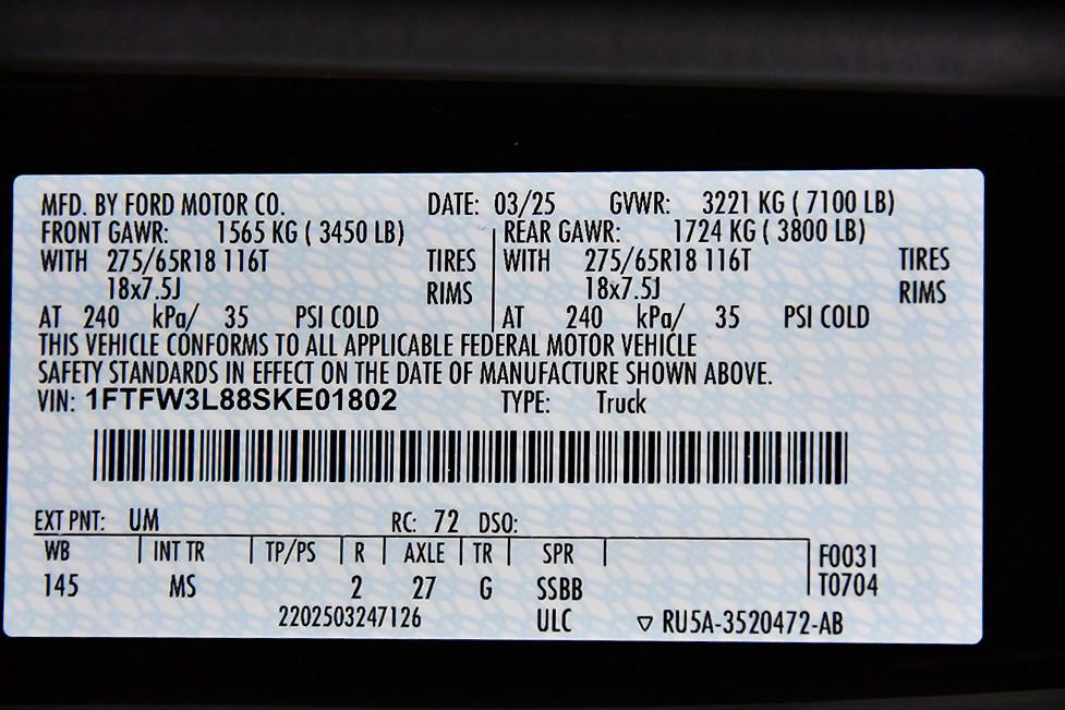 Used 2025 Ford F150 XLT w/ Equipment Group 301A Standard image 18