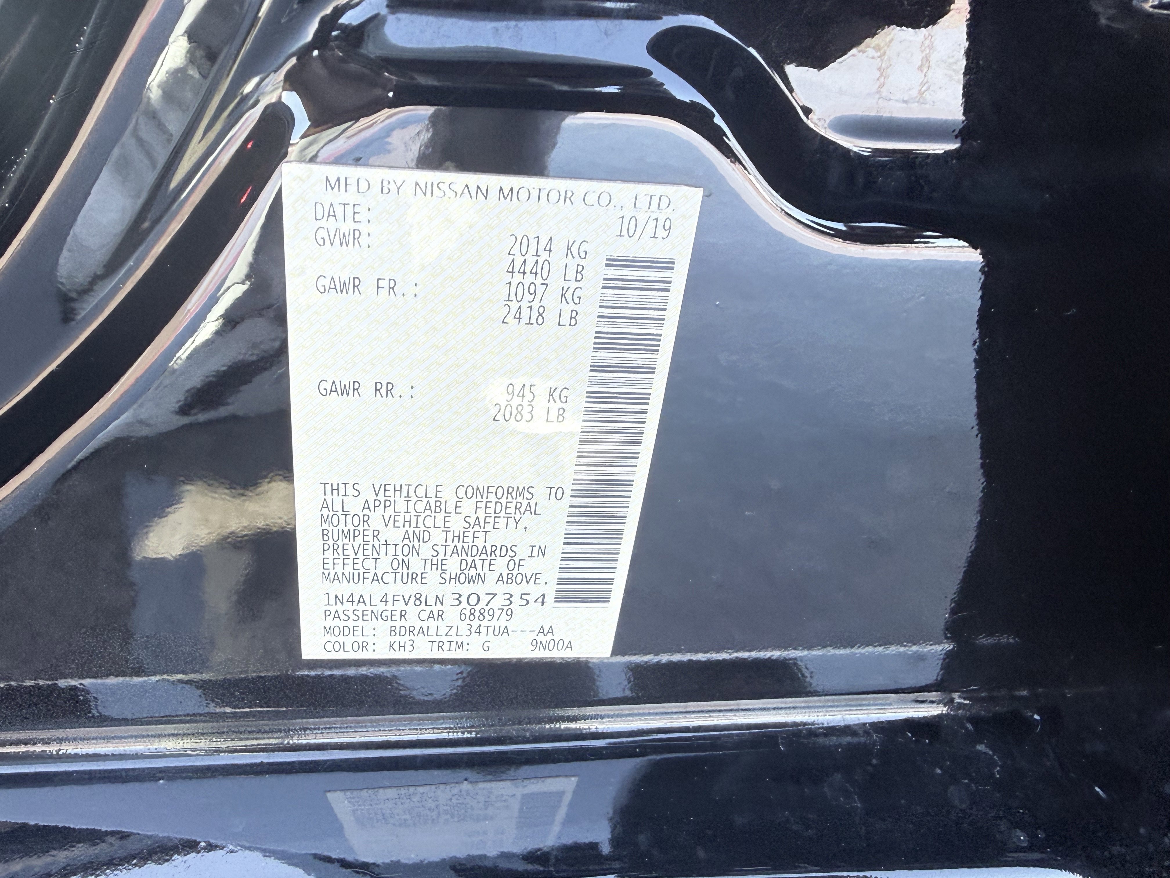 Used 2020 Nissan Altima 2.0 Platinum FWD image 23