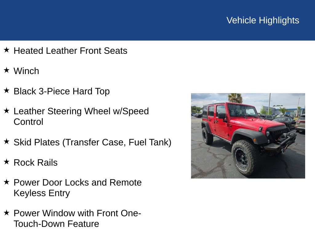 Used 2017 Jeep Wrangler Unlimited Rubicon w/ Max Tow Package AWD/4WD image 13