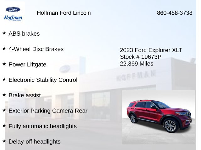 Used 2023 Ford Explorer XLT w/ Equipment Group 202A AWD/4WD image 33