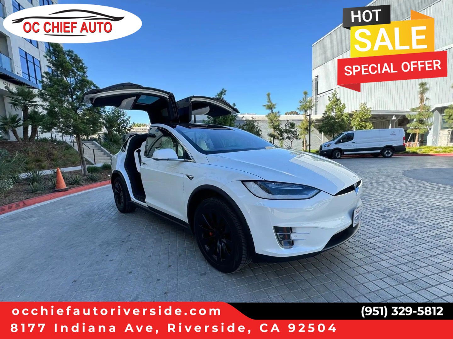 Used 2017 Tesla Model X 100D AWD/4WD image 1