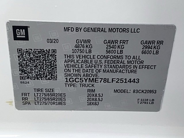 Certified 2020 Chevrolet Silverado 2500 Custom w/ Custom Value Package image 6