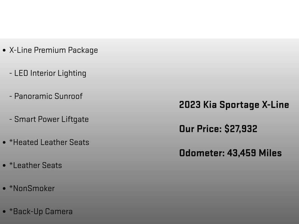 Used 2023 Kia Sportage X-Line w/ X-Line Premium Package image 6
