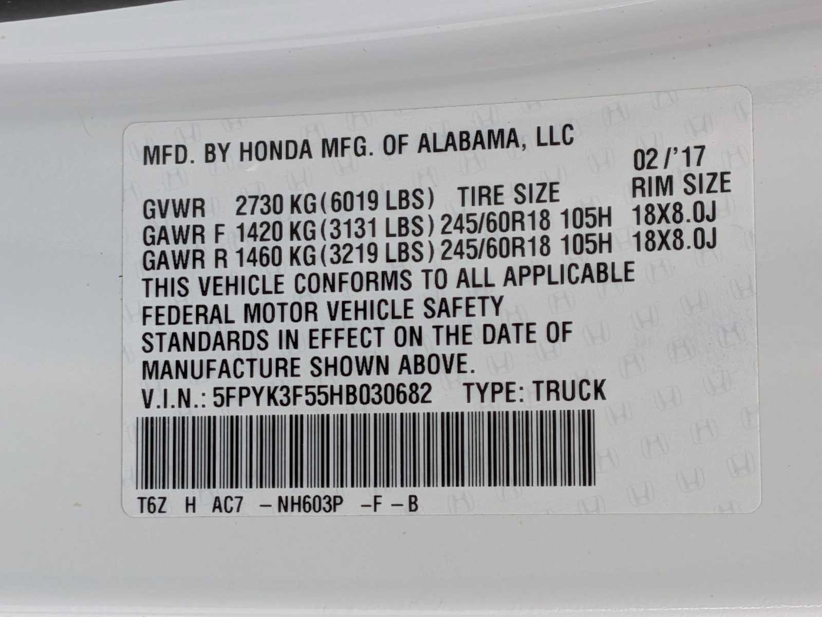 Used 2017 Honda Ridgeline RTL image 31