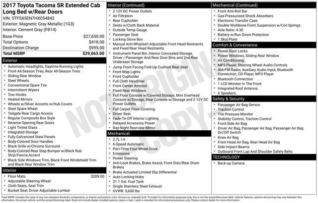 Used 2017 Toyota Tacoma SR image 4