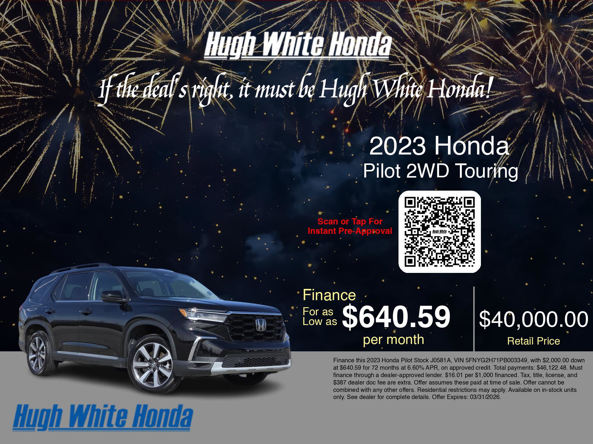 Used 2023 Honda Pilot Touring image 3