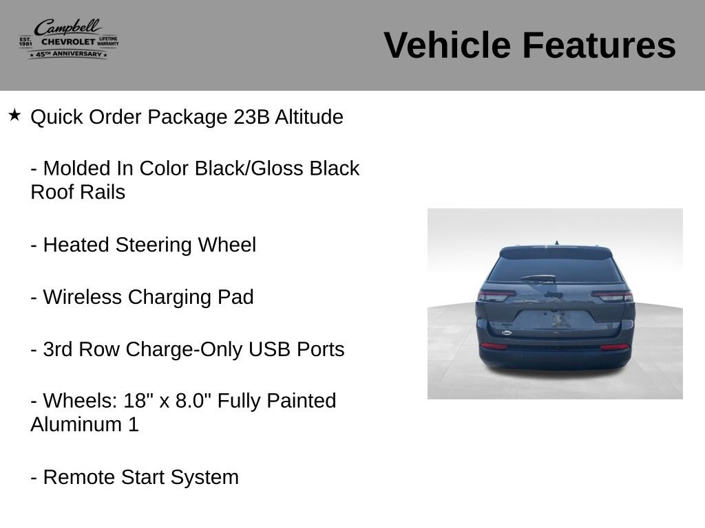 Used 2023 Jeep Grand Cherokee L Laredo AWD/4WD image 21