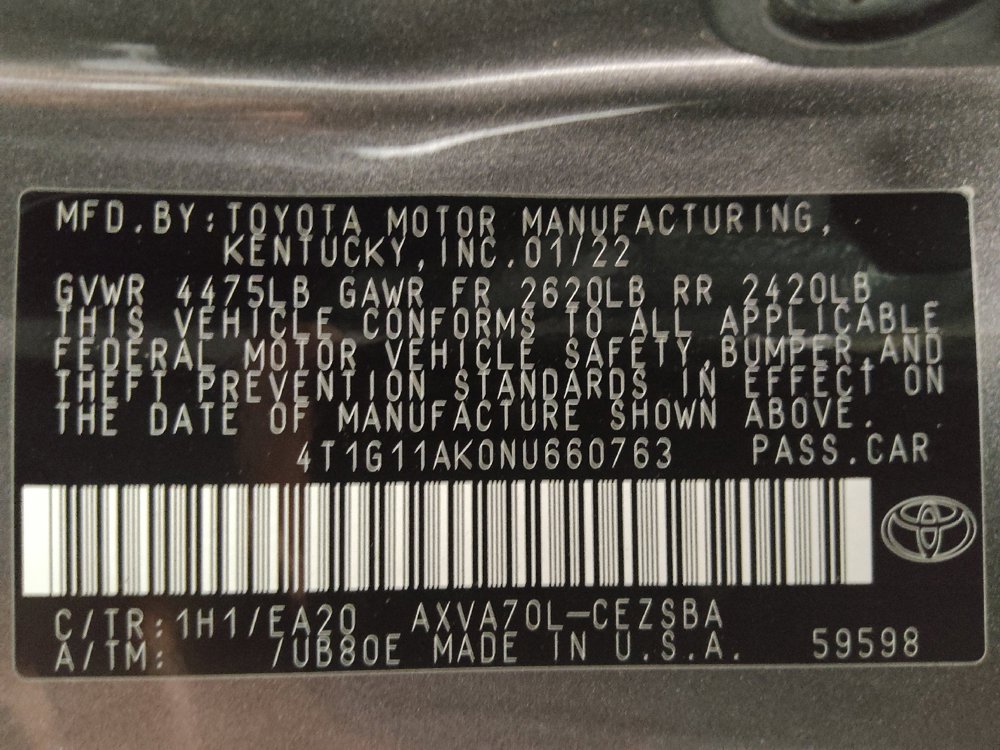 Used 2022 Toyota Camry SE FWD image 33