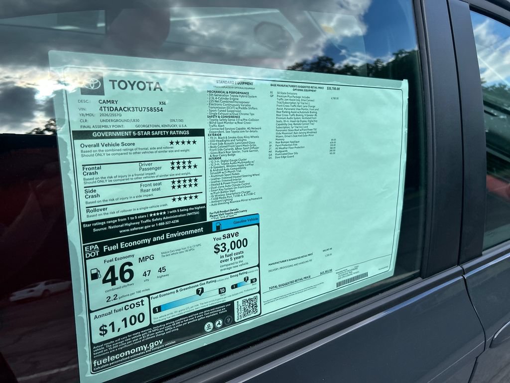 New 2026 Toyota Camry XSE FWD image 30