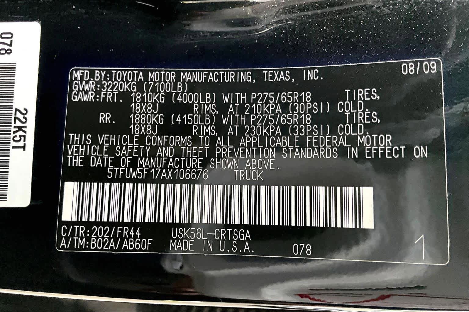 Used 2010 Toyota Tundra 4x4 Double Cab image 37