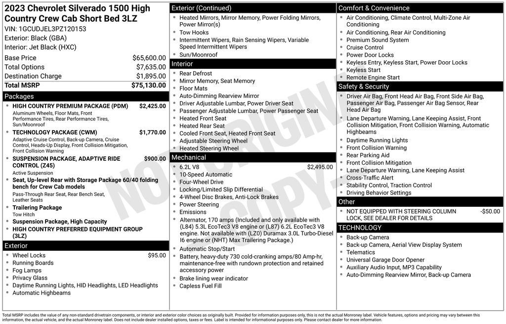 Certified 2023 Chevrolet Silverado 1500 High Country w/ High Country Premium Package AWD/4WD image 4
