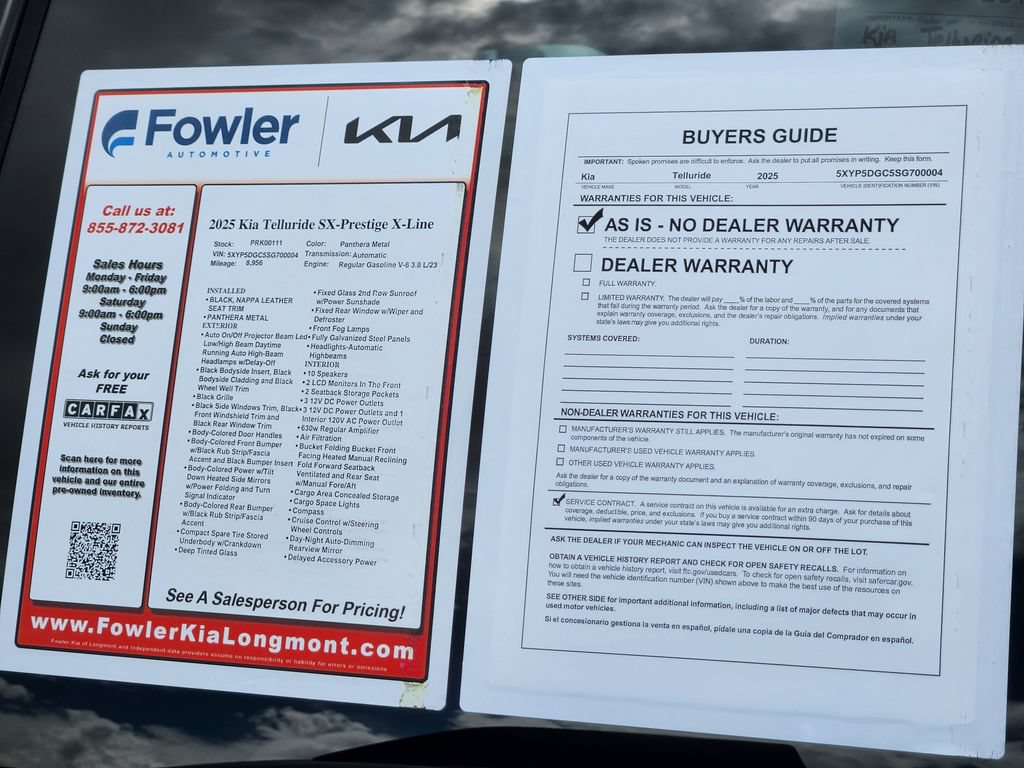 Certified 2025 Kia Telluride SX Prestige X-Line AWD/4WD image 31
