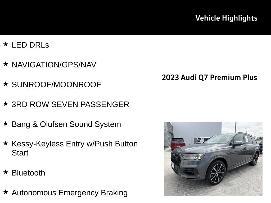 Used 2023 Audi Q7 3.0T Premium Plus w/ Premium Plus Package AWD/4WD image 28