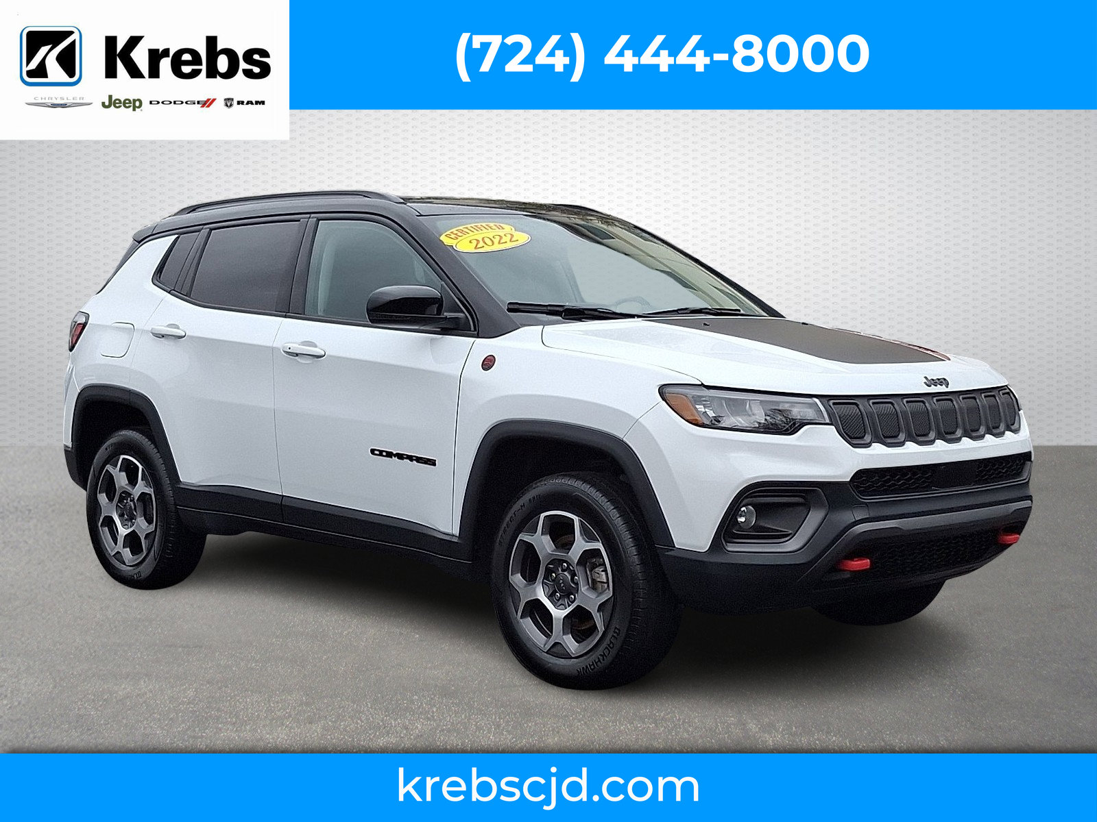 Certified 2022 Jeep Compass Trailhawk w/ Trailhawk Convenience Group AWD/4WD image 1