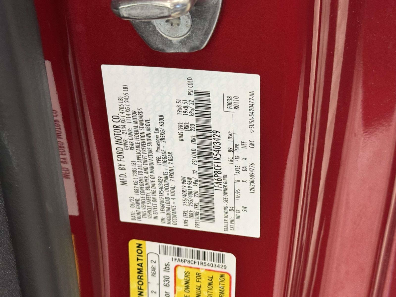 Used 2024 Ford Mustang GT Premium RWD image 32