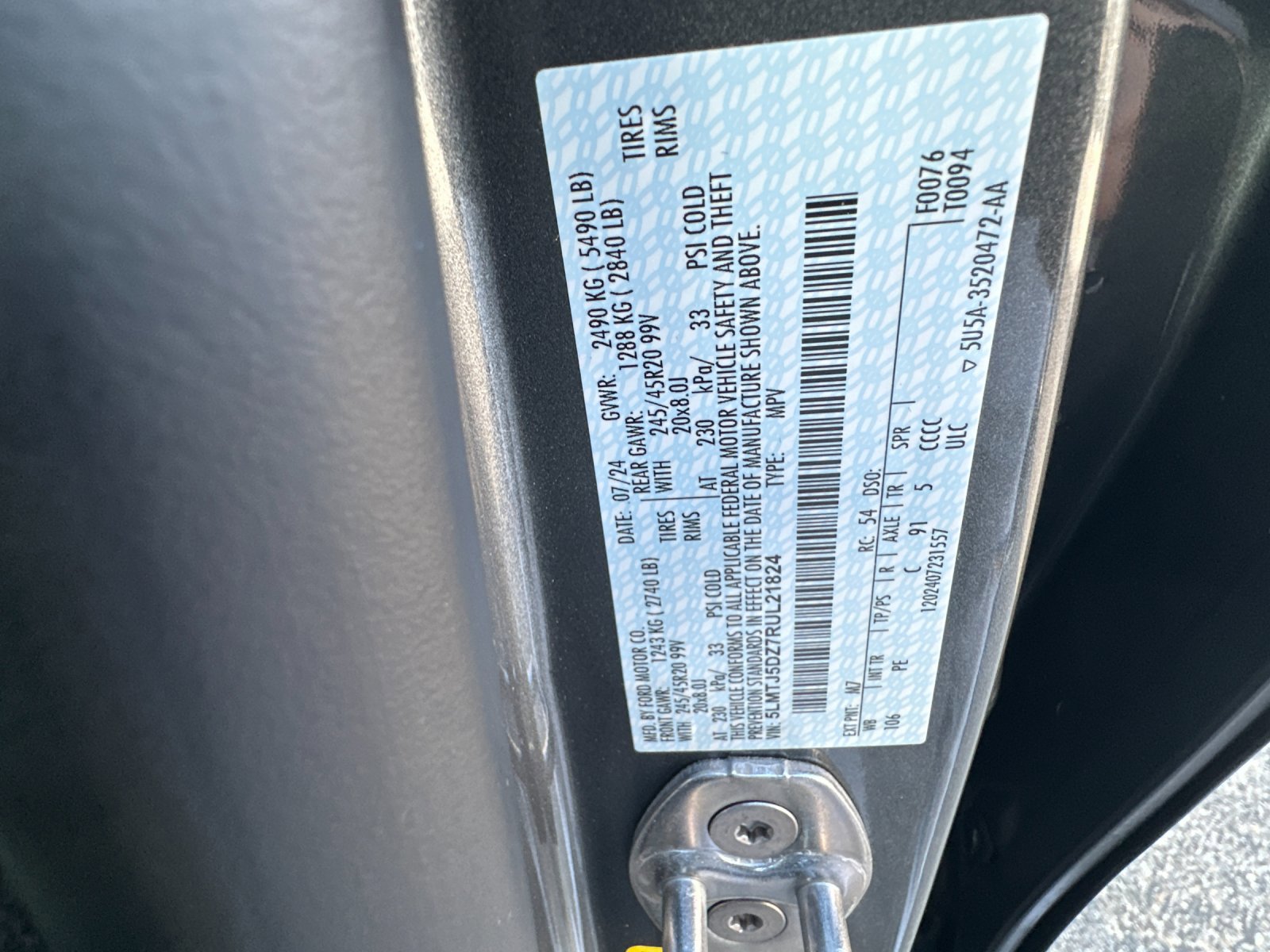 Certified 2024 Lincoln Corsair Grand Touring w/ Equipment Group 302A image 30