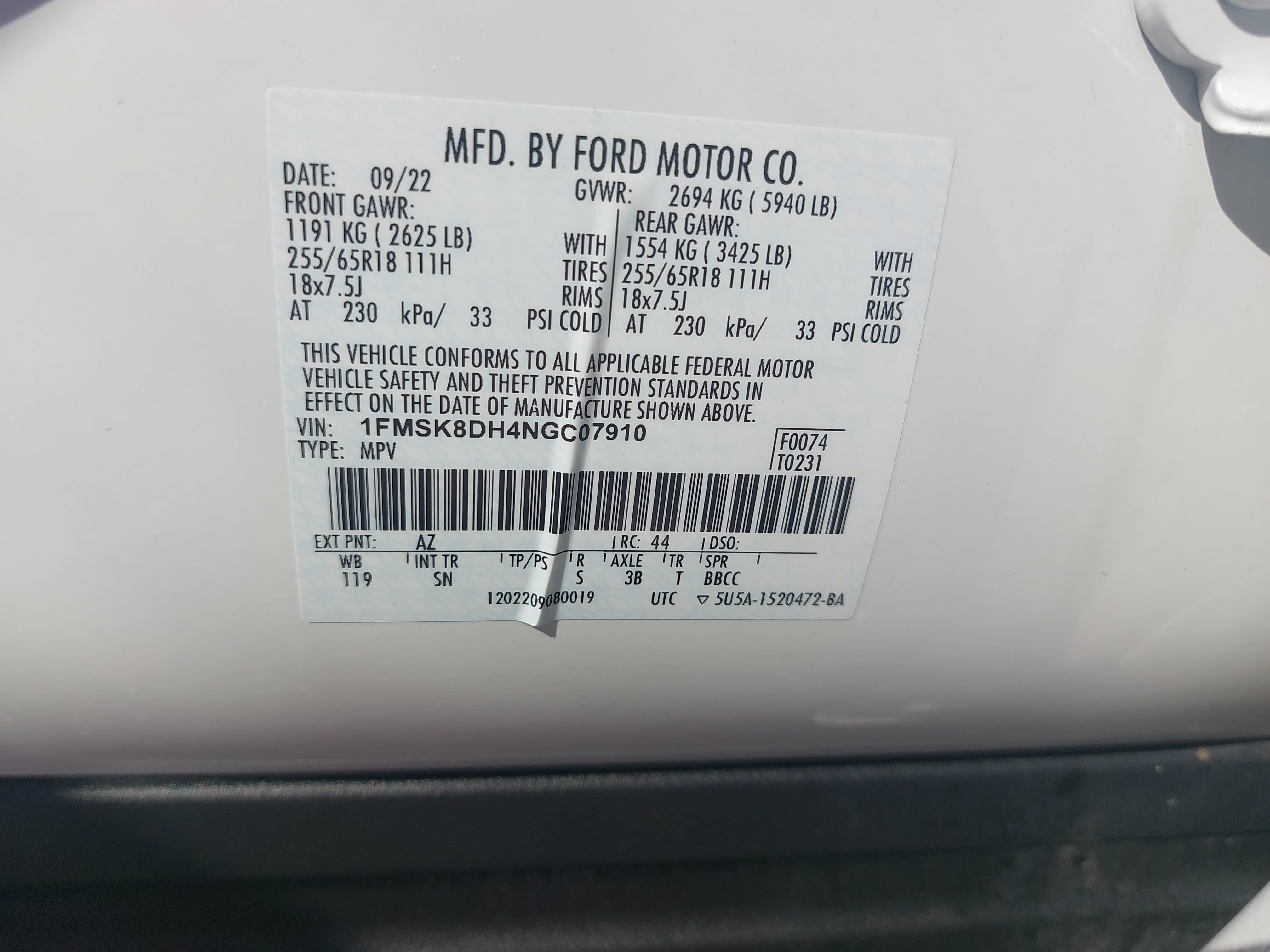 Used 2022 Ford Explorer XLT w/ Equipment Group 202A AWD/4WD image 36