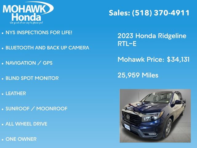 Certified 2023 Honda Ridgeline RTL-E image 8