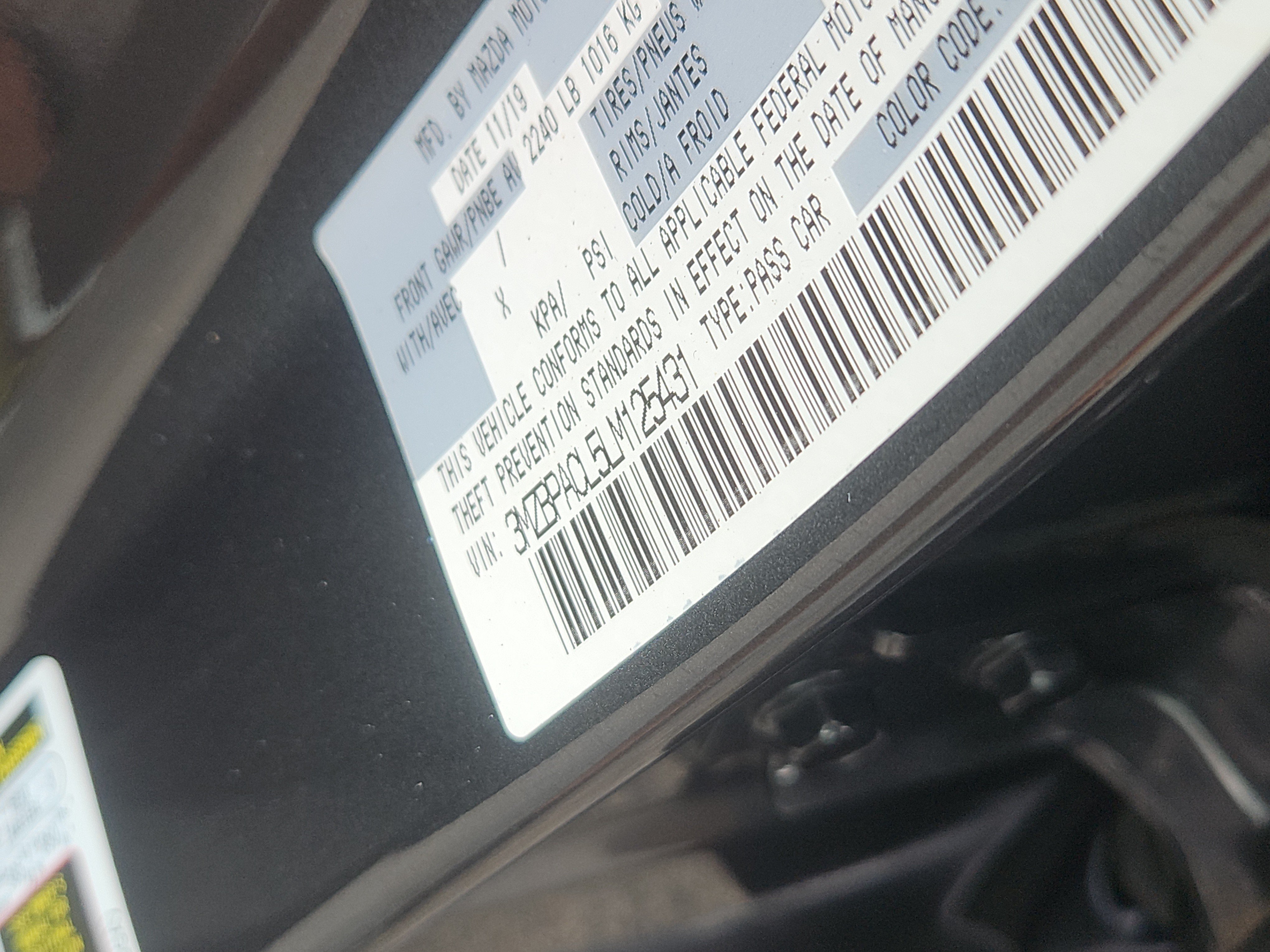 Used 2020 MAZDA MAZDA3 Sedan w/ Select Package FWD image 7