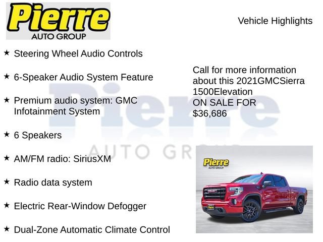 Used 2021 GMC Sierra 1500 Elevation w/ X31 Off-Road Package AWD/4WD image 15