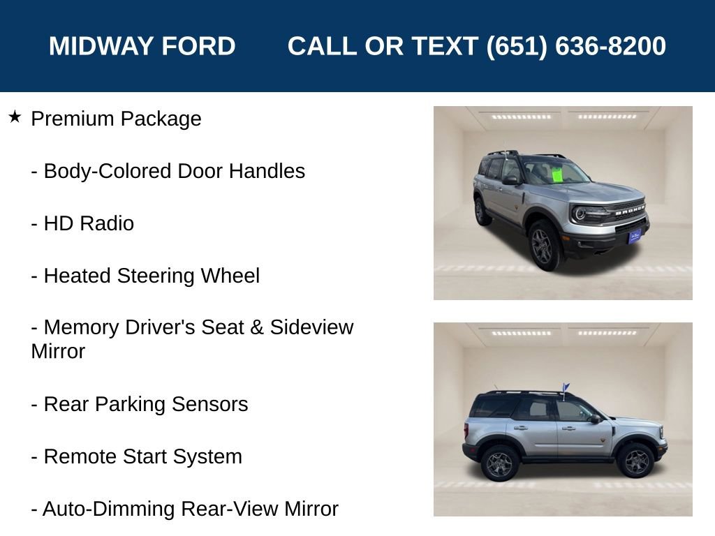 Used 2023 Ford Bronco Sport Badlands w/ Premium Package image 13
