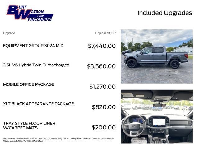 Used 2025 Ford F150 XLT w/ Equipment Group 302A MID image 3