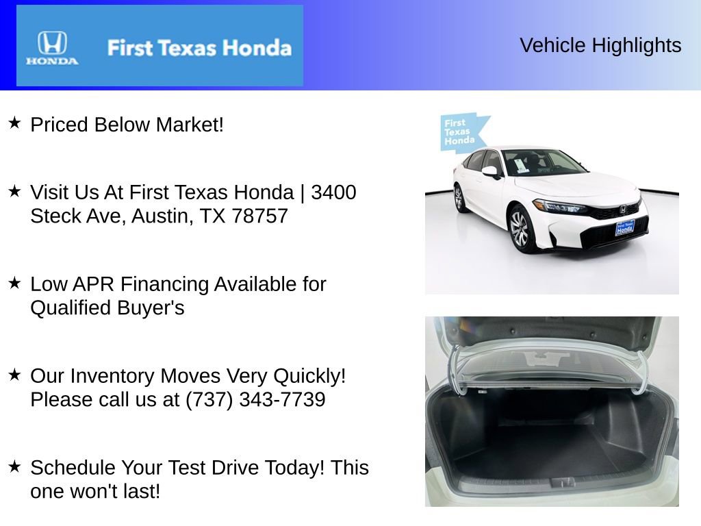 New 2026 Honda Civic LX image 5