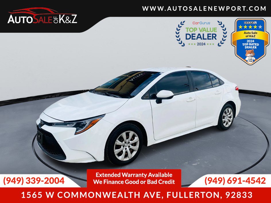 Used 2020 Toyota Corolla LE w/ Carpet Mat Package (TMS) FWD image 3