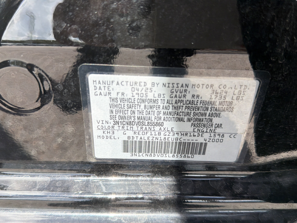 Certified 2025 Nissan Versa S w/ S Plus Package FWD image 51