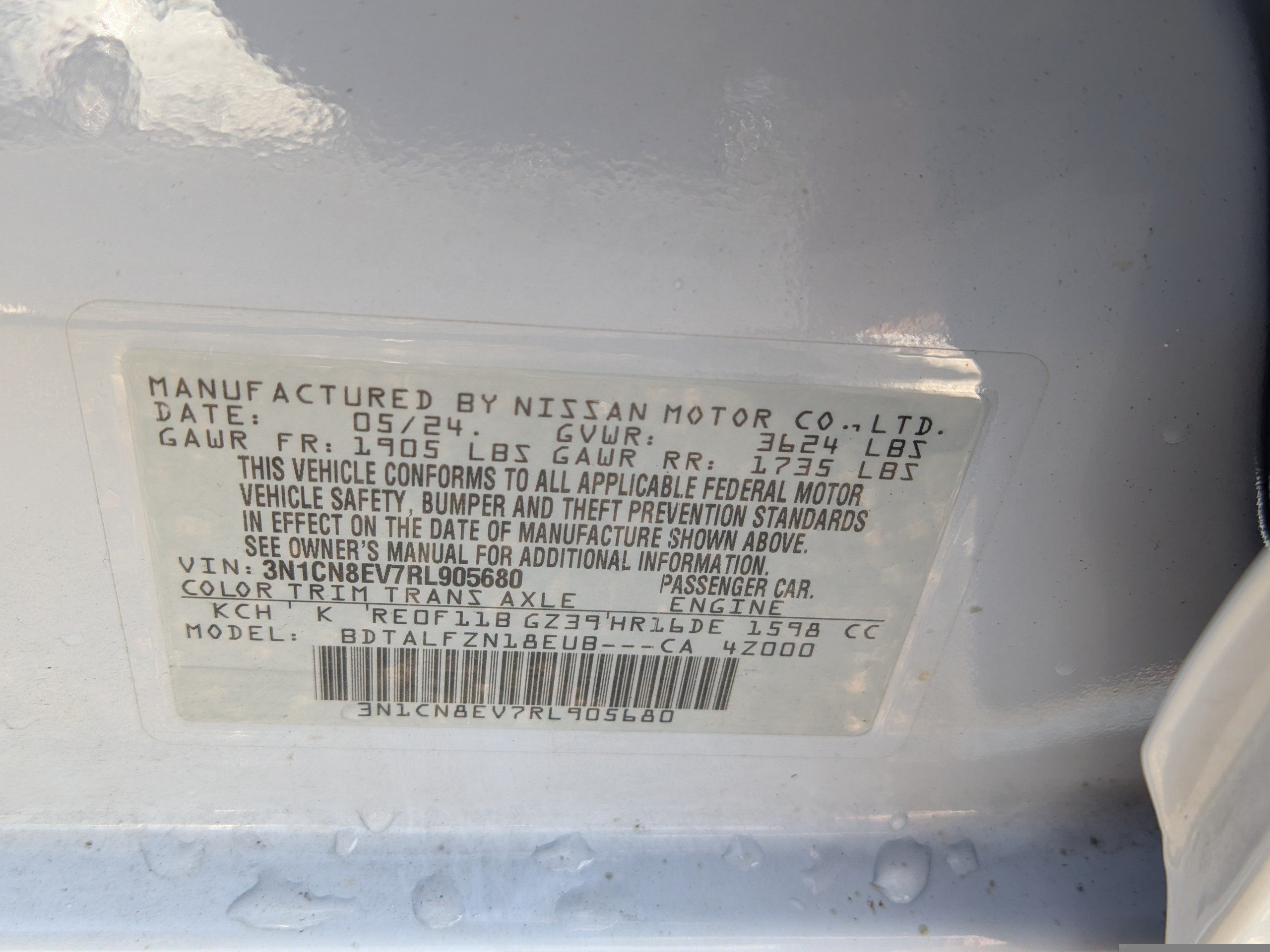Used 2024 Nissan Versa SV FWD image 16