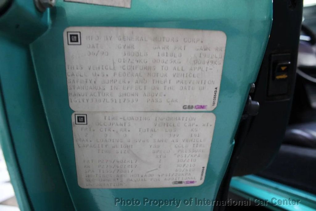 Used 1990 Chevrolet Corvette Convertible image 38