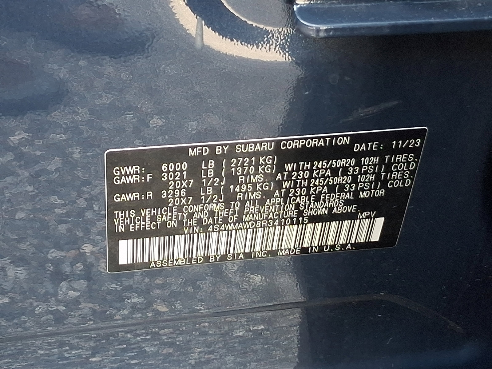 Certified 2024 Subaru Ascent Touring image 30