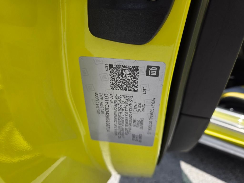Used 2022 Chevrolet Corvette Stingray Premium Conv RWD image 18