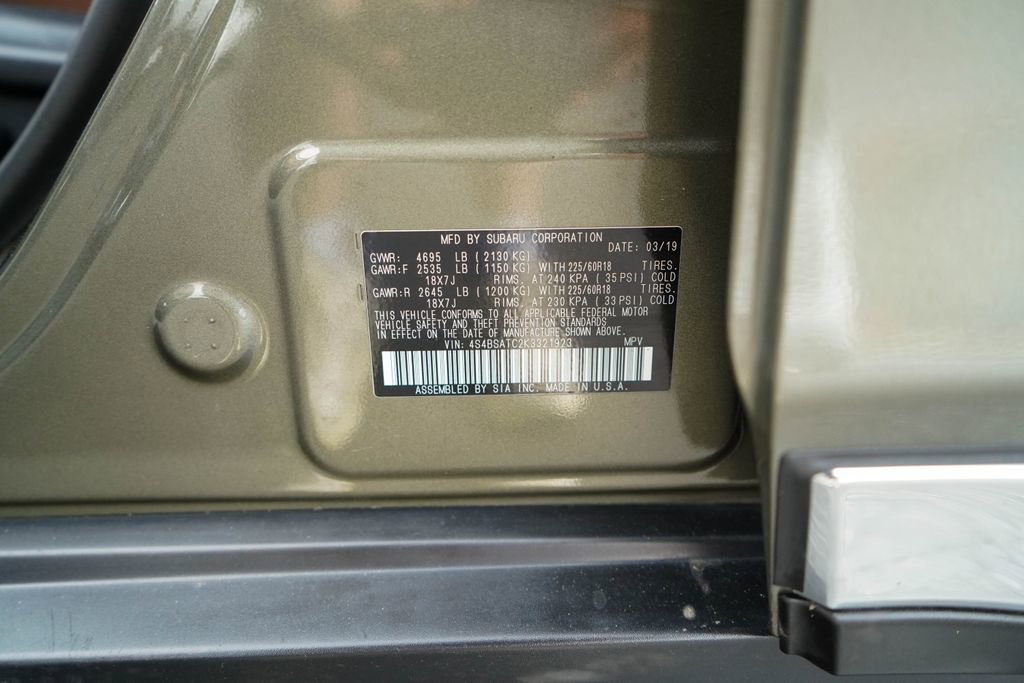 Used 2019 Subaru Outback 2.5i Touring image 39