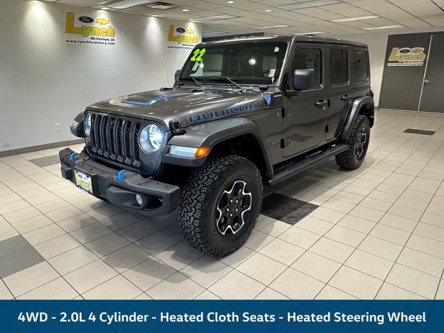 Used 2022 Jeep Wrangler Unlimited Rubicon 4xe w/ Steel Bumper Group image 2